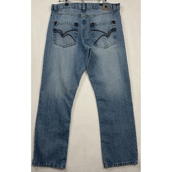 Paco Jeans Denim Company Men's 38x32 Blue‎ Straight Fit Jeans Cotton Y2K Retro - Picture 2 of 14